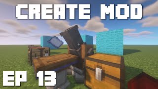 Minecraft Create Mod Tutorial  How to Use Schematics and Schematicannon Ep 13 [upl. by Anytsirhc]