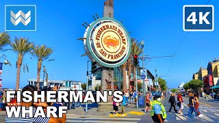 4K Fishermans Wharf  Pier 39 in San Francisco California USA Walking Tour amp Travel Guide 🎧 [upl. by Ress]