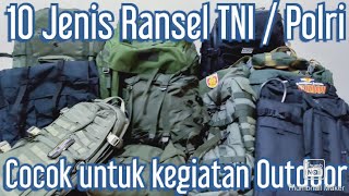 10 Jenis Ransel TNIPolri part1 [upl. by Tommy12]