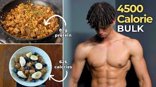 4500 Calorie Full Day Of Eating [upl. by Elkin]