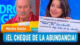 Aprende a hacer el cheque de la abundancia según Pedro Engel  Mucho Gusto 2019 [upl. by Peper624]