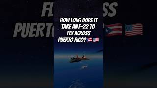 How fast can an F22 fly across Puerto Rico f22 raptor fighterjet aviation jet msfs2020 plane [upl. by Daune]