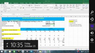 IRR Calculation and IRR Sensitivity Table [upl. by Anawek]