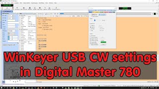 WinKeyer USB CW HRD Digital Master 780 Settings [upl. by Garmaise]