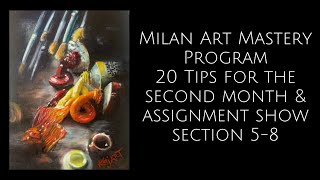 Milan Art Institute Mastery Program Part 1 month 2 experience review and 20 tips for Sections 58 [upl. by Htebaile]