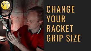 DIY  Enlarge the racket grip size [upl. by Terraj]