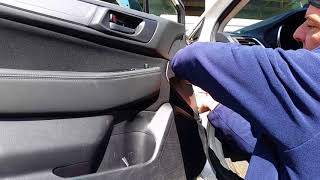 How to remove the door panel on a Subaru Outback [upl. by Sigismund]