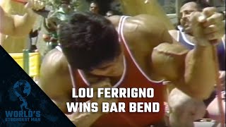 The World’s Strongest Man Classics 1977 Ferrigno wins The Bar Bend [upl. by Yblok145]