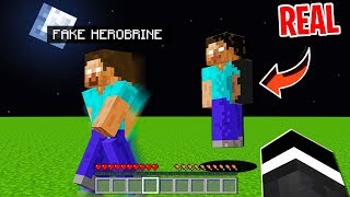 I pretended to be Herobrine in Minecraft but then he REALLY showed up in Minecraft [upl. by Syla]