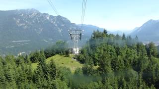 Riding on the Alpspitzbahn cablecar [upl. by Htedirem]