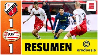 PSV consigue empate ante Utrecht en el regreso de CHUCKY LOZANO Se acabó la perfección  Eredivisie [upl. by Animaj]