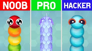 NOOB vs PRO vs HACKER In Snakeio [upl. by Ettenauq]