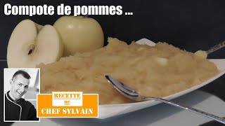 Compote de pommes maison  Recette par Chef Sylvain [upl. by Akirdnas]