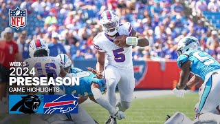 Carolina Panthers vs Buffalo Bills  2024 Preseason Week 3 Game Highlights [upl. by Springer]