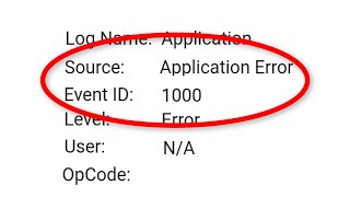 How To Fix Event ID 1000 Application Error On Windows 1087 [upl. by Stacey]