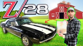 Decoding the Rarest 1969 Camaro Z28 Documents in the World [upl. by Gibbs]