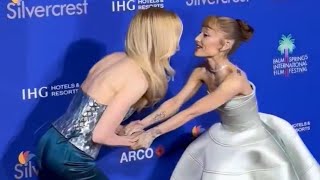 quotNicole Kidman amp Ariana Grande STUN at Palm Springs Film Festival Rare Red Carpet Momentsquot [upl. by Anialad]