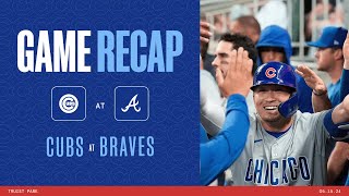 Game Highlights Cubs Bats Come Alive While Assad Goes 6 Scoreless in a Win Over Atlanta  51524 [upl. by Narah731]