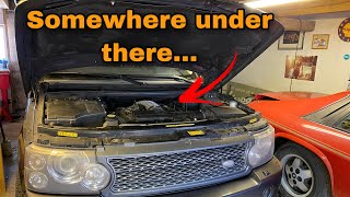 Fixing the Tricky Coolant Leak UNDER the Supercharger of the Range Rover [upl. by Fai]