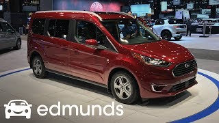 2019 Ford Transit Connect Unveil  Edmunds [upl. by Kassia]