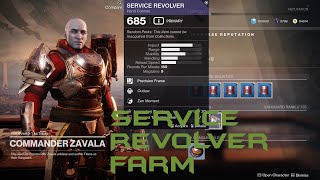 Service Revolver Farm 180 Vanguard Hand Cannon Destiny 2 [upl. by Maynord]