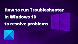 How to run Troubleshooter in Windows 10 to resolve problems [upl. by Aiuqat24]