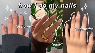 HOW I DO CUTE amp EASY NAILS PINTEREST INSPIRED  Ep 1 🥥 [upl. by Tisbee]