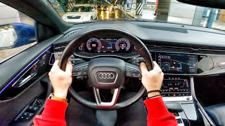 2019 Audi Q8 30 AT  POV TEST DRIVE [upl. by Amyaj647]