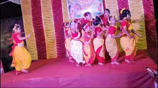 Bajlo chutir ghonta stageshow dance saree pujavibe [upl. by Ayrolg]