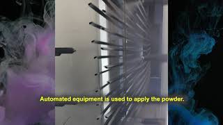 The process of powdercoating an aluminium extrusion [upl. by Nnazus]