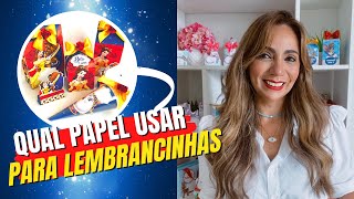 Qual papel usar para fazer Lembrancinhas [upl. by Flam]