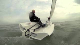 Test sailing the RS Aero  the 21st Century Laser [upl. by Boaten]