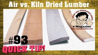 The important difference between airdried and kilndried lumber [upl. by Aynod]