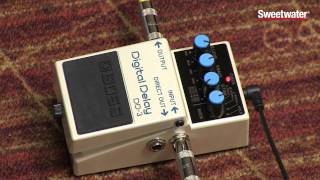 BOSS DD3 Digital Delay Pedal Review  Sweetwater Sound [upl. by Aiela611]