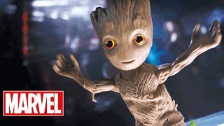 Marvel  Guardians of the Galaxy Dancing Groot Official TV Commercial [upl. by Ydnir]