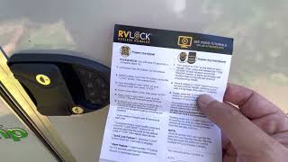 RV Lock Keyless Entry  How to Change the Code [upl. by Guthrie]