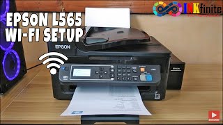 How to Connect Epson L565 WiFi to PC and Laptop without using Router  INKfinite [upl. by Hillel935]