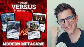 Merfolk VS Hammertime  Modern Meta Strategy MTG [upl. by Gerald372]