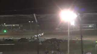 Scott Bloomquist last lap pass to win Heat 4 Volusia Speedway Park Dirtcar Nationals Feb 14 2019 [upl. by Peggir458]