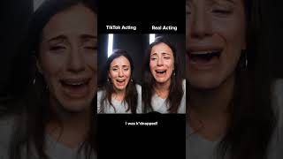 Overacting VS being truthful actingchallenge [upl. by Akeyla]