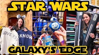 STAR WARS GALAXYS EDGE New Merch Tour January 2024  Hollywood Studios  Walt Disney World [upl. by Nibla416]