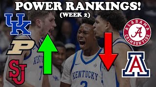 College Basketball “Week 2” Power 35 Rankings [upl. by Acinot151]