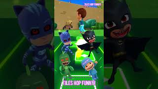 PJ Masks  CatBoy 🆚 Owlette X Dance Song Tiles Hop EDM Rush shorts [upl. by Anayk]