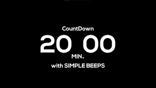 20 Minute Countdown Timer Challenge  Can You Beat The Clock [upl. by Ymac]