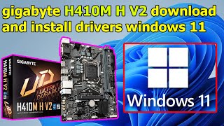 how to install driver in windows 11 motherboard h410m h v2 [upl. by Laughry757]