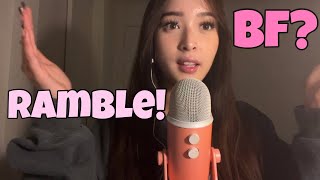 ASMR close whisper ramble talking about my bf lashes and nails [upl. by Acnoib367]