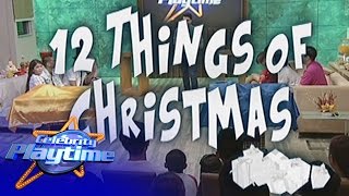 Celebrity Playtime 12 Things of Christmas [upl. by Nyad830]