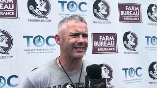 Mike Norvell underwhelmed by offensive performance on Wednesday [upl. by Ahsiuqat]