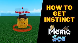 How To Get Instinct in Meme Sea  Instinct Ability Meme Sea  Roblox [upl. by Barbuto]