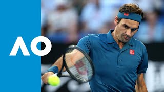 Roger Federer v Stefanos Tsitsipas first set highlights 4R  Australian Open 2019 [upl. by Audrit]